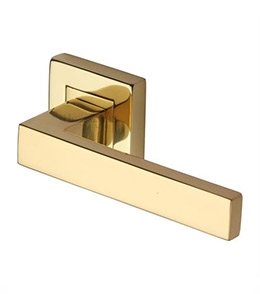 Delta Sq Door Handle on Square Rose