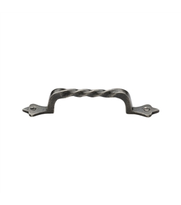 Rustic Pewter Twist Design Cabinet Pull Handle