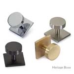 Disc Cabinet Knob With Square Backplate