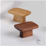 Wooden Cabinet Knob Square Quattro