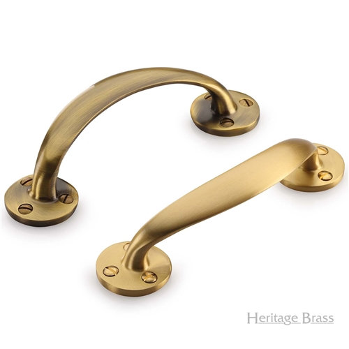 Door Pull Handle in Satin Brass