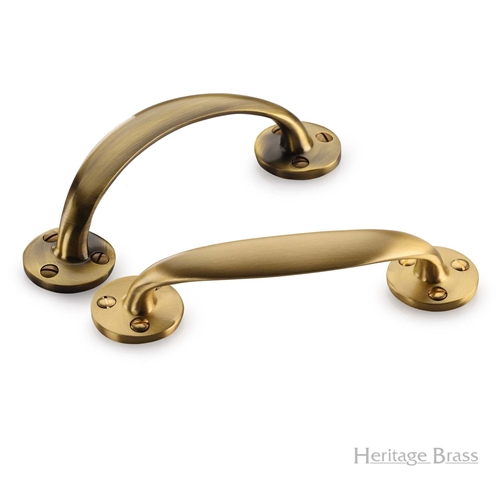 Door Pull Handle in Satin Brass