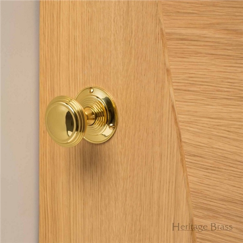 Goodrich Door Knob on Rose in Matt Bronze