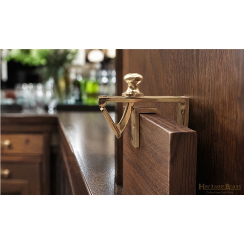 Heritage Brass Counter Flap Catch in Satin Chrome