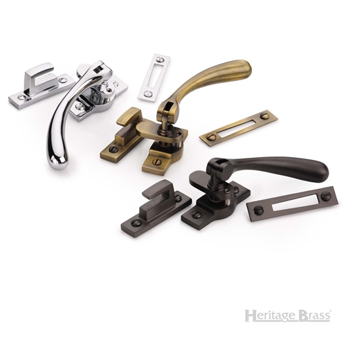 Lockable Casement Window Fastener Ball Design  in Matt Bronze