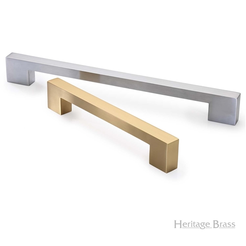 Metro Door Pull Handle in Polished Brass