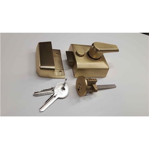 40mm Standard Nightlatch NL3040 in Antique Brass