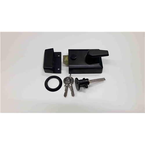 60mm Standard Nightlatch NL3060 in Matt  Black