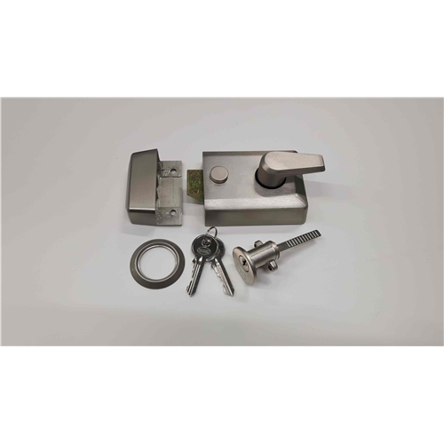 60mm Standard Nightlatch NL3060 in Satin Nickel