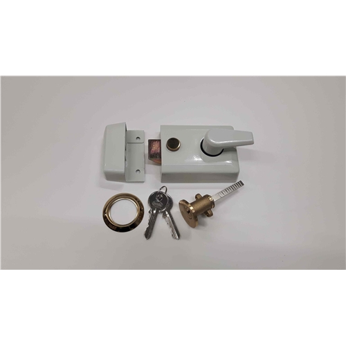 60mm Standard Nightlatch NL3060 in White