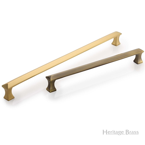 Pyramid Door Pull Handle in Polished Brass