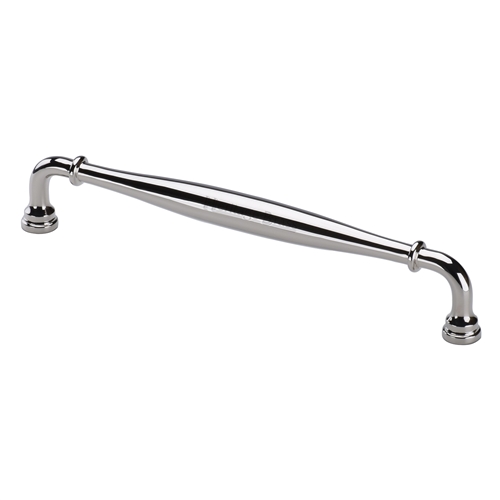 Henley Traditional Door Pull in Polished Nickel Finish