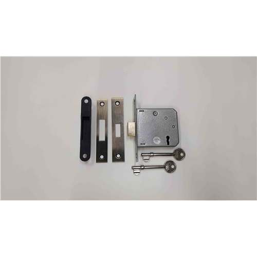 3" Deadlock 3 Lever in Antique Brass