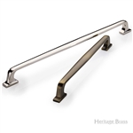 Durham Door Pull Handle in Satin Brass