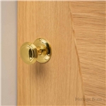 Goodrich Door Knob on Rose in Matt Bronze