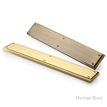 Heritage Brass Fingerplate in Satin Chrome