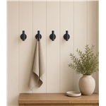 Heritage Brass Knurled Bar Hook in Satin Chrome