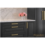 Metro Cabinet Pull Hammered Design in Polished Chrome