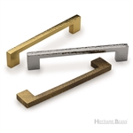 Metro Cabinet Pull Hammered Design in Polished Chrome