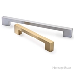 Metro Door Pull Handle in Polished Brass