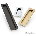 Rectangular Flush Pull - C1855 in Satin Chrome