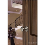Richmond Door Knob on Rose in Polished Chrome