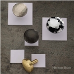 Round Hammered Cabinet Knob in Polished Nickel Finish