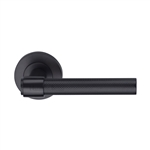 Heritage Brass Knurled Fountain Lever on Rose in Matt Bronze