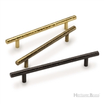 T-Bar Cabinet Pull Hammered Design in Matt Bronze