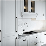 Traditional Large Pull Handle in Satin Brass