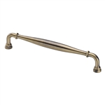 Henley Traditional Door Pull in Antique Brass