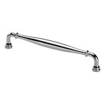 Henley Traditional Door Pull in Polished Nickel Finish