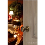 Whitehall Door Knob on Rose in Matt Bronze