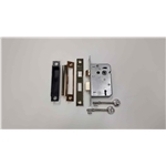 York 3 Lever Sash Lock 2 1/2" in Polished Brass