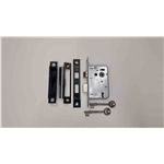 York 3 Lever Sash Lock 2 1/2" in Polished Chrome / Polished Nickel