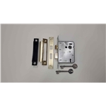 York 3 Lever Sash Lock 3" in Satin Brass