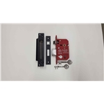 CE York British Standard 5 Lever Sashlock 2 1/2" in Matt  Black