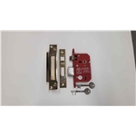CE York British Standard 5 Lever Sashlock 2 1/2" in Polished Brass