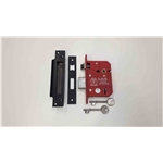 CE York British Standard 5 Lever Sashlock 3"  in Matt  Black