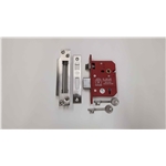 CE York British Standard 5 Lever Sashlock 3"  in Satin Chrome / Nickel Finish