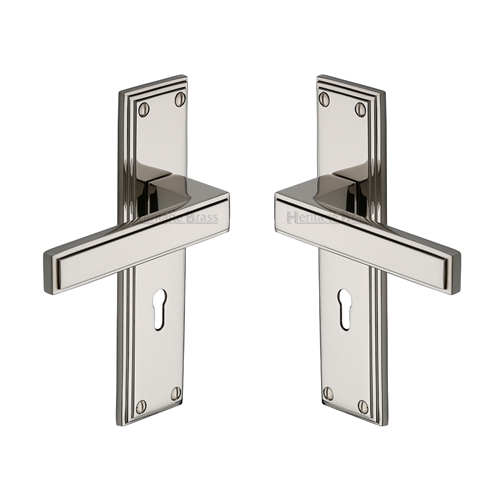 Atlantis Door Handle on Plate