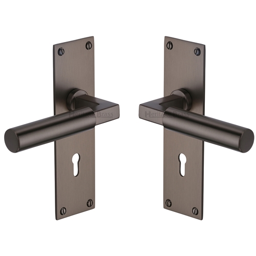 Bauhaus Door Handle on Plate
