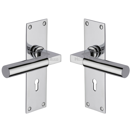 Bauhaus Door Handle on Plate