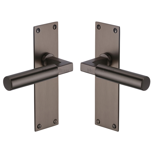 Bauhaus Door Handle on Plate