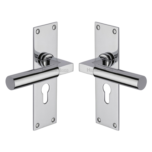 Bauhaus Door Handle on Plate
