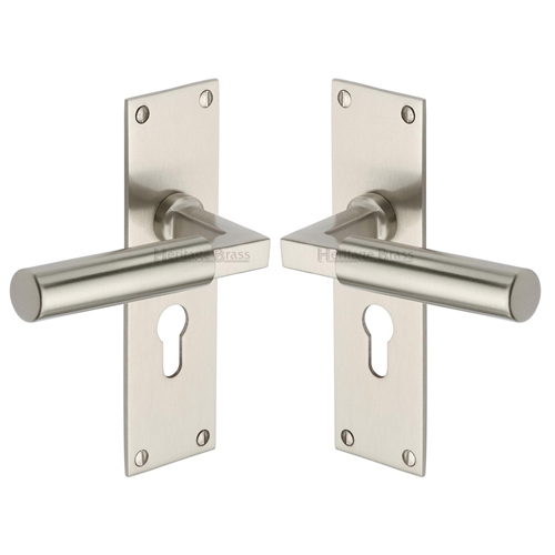 Bauhaus Door Handle on Plate