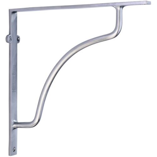Heritage Brass Cable Shelf Bracket  in Satin Chrome