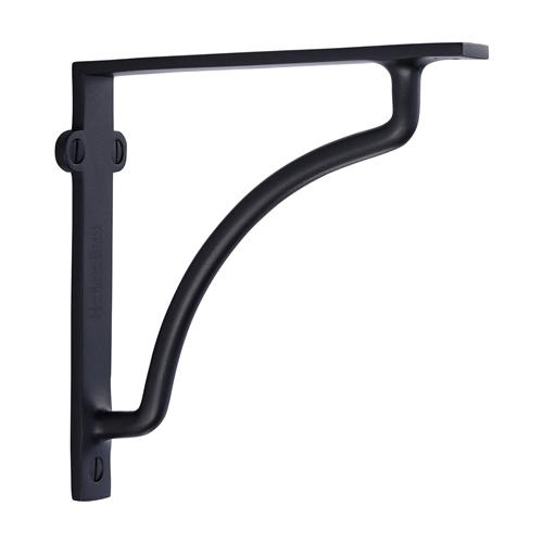 Heritage Brass Cable Shelf Bracket  in Matt Black