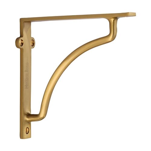 Heritage Brass Cable Shelf Bracket  in Satin Brass