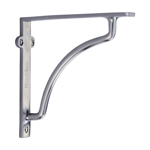Heritage Brass Cable Shelf Bracket  in Satin Chrome